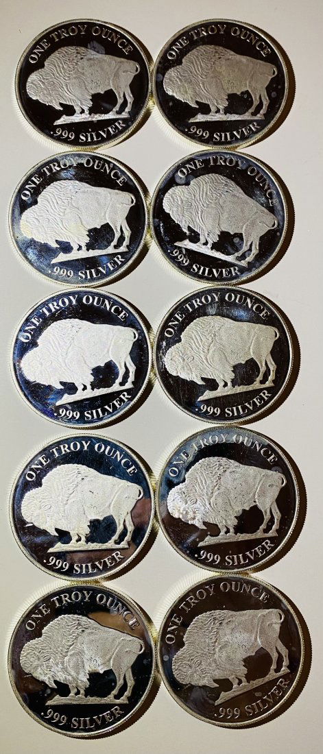 Fine Silver Coins 10 oz (1 of 2)