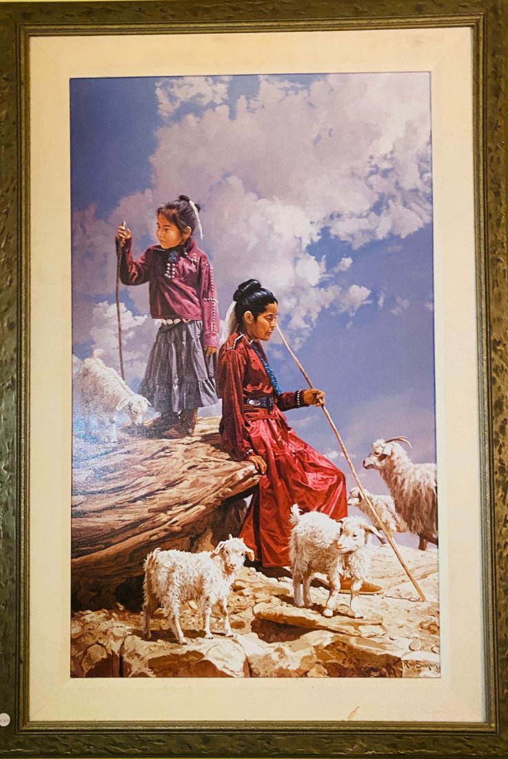 Ray Swanson (American, 1937-2004): Ray Swansonf print on canvas published 1998 by Blackhawk edition S