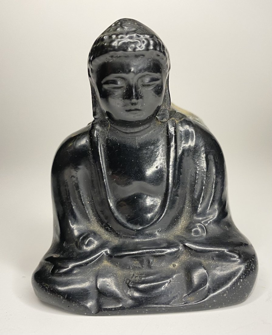 India Buddha And Chinese Buddha: India Buddha seating Down with elephant on its back and letters "HA" on the bottom and Chinese buddha Size: 3" x 2" and 2"x 1"
