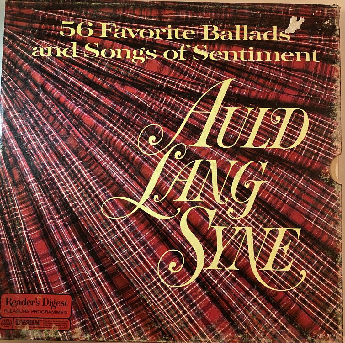 Auld Lang Syne 4 Disc Record: 56 favorite Ballads And Songs Of Sentiment " Auld Lang Syne" RCA TOTAL OF 4 RECORDS