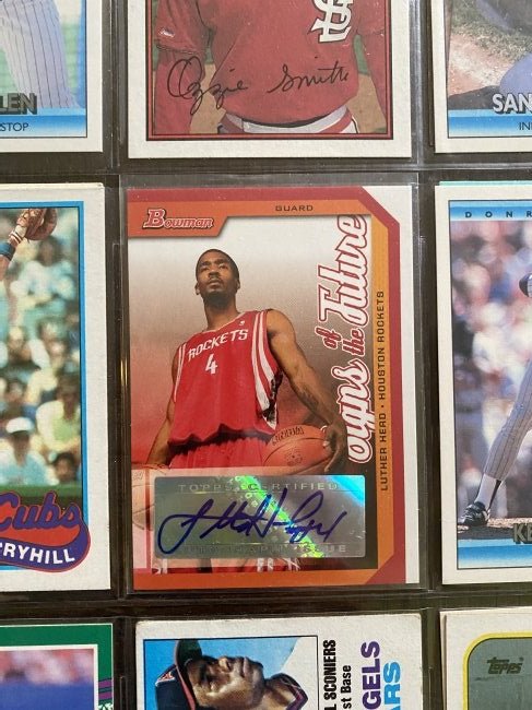 Topps Auto card and box full of cards (1 of 4)