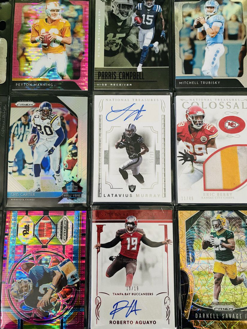 National Treasures Patch Auto cards and Binder of cards (1 of 4)