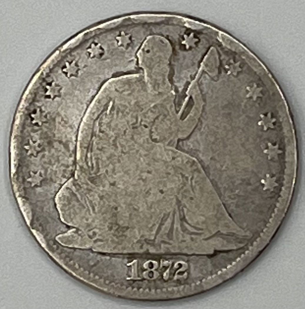 1872 Seated Half Dollar (1 of 2)