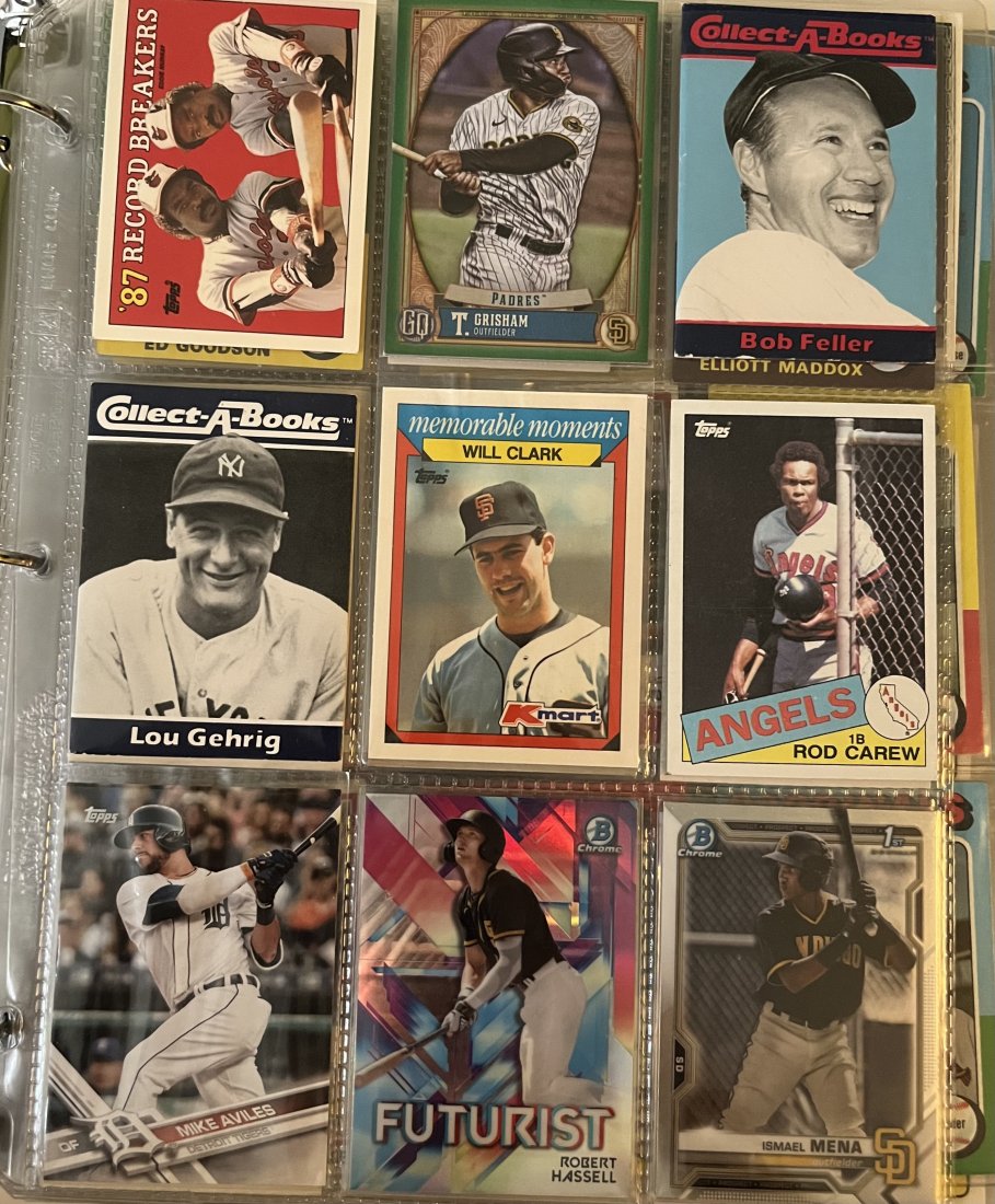 Lou Gehrig Will Clark Bob Feller Autos Binder (1 of 12)