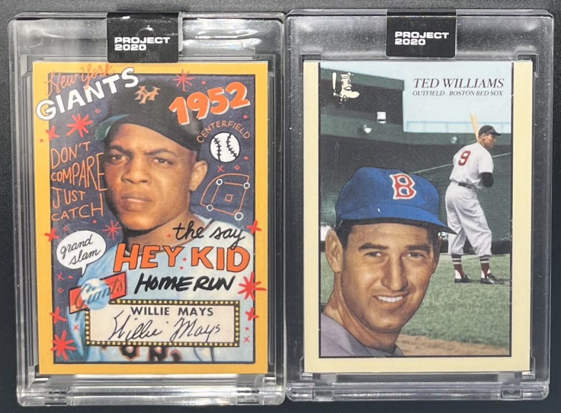 Willie Mays Ted Williams Cards (1 of 2)