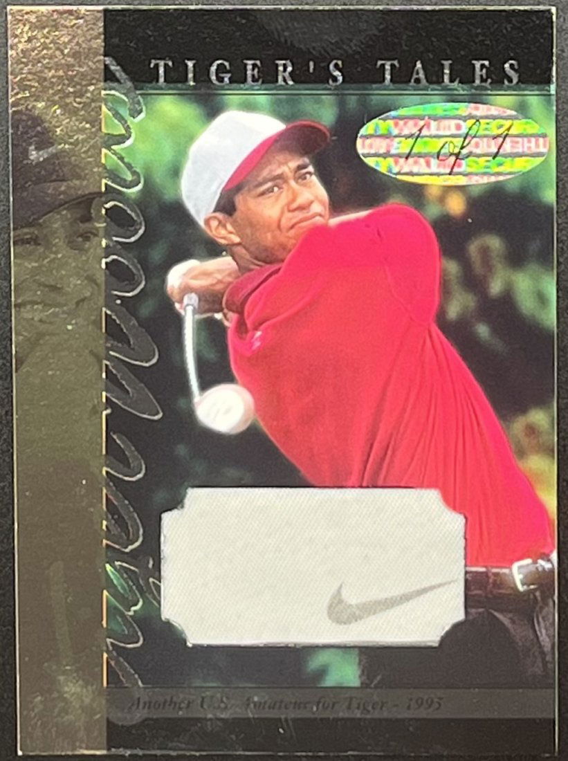 Tiger Woods Nike Patch Card: Tiger Woods Nike Patch custom Golf card one of one 1/1