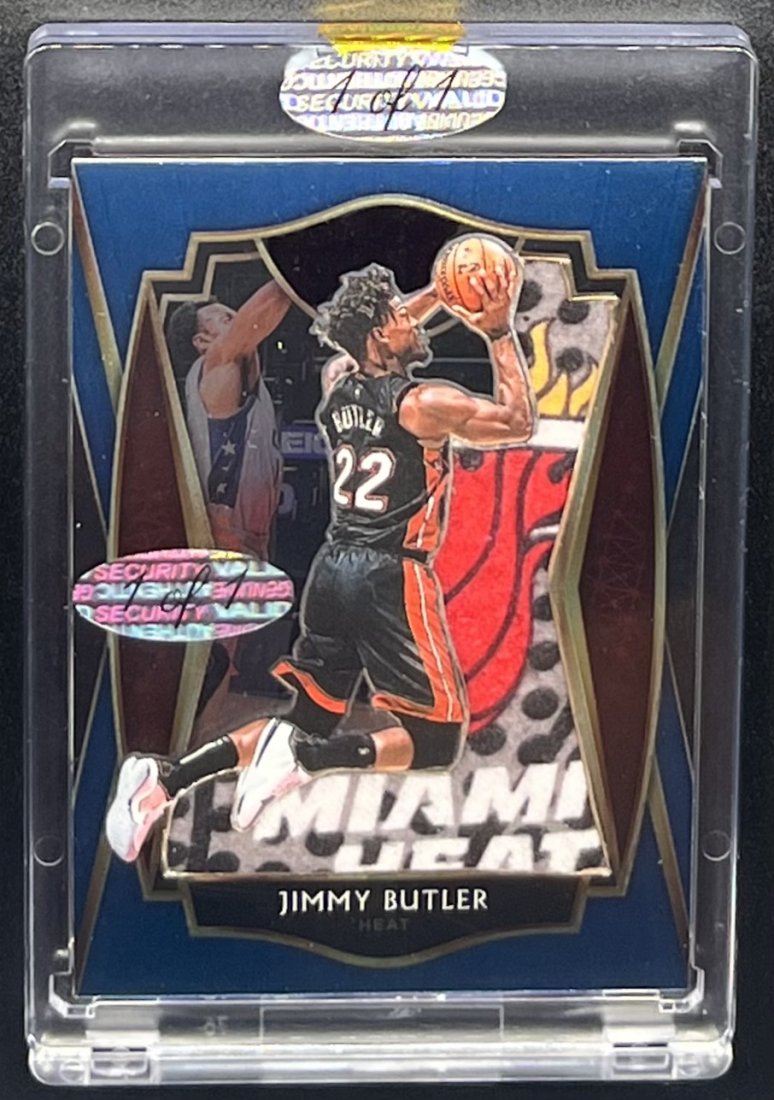 Jimmy Butler Patch Card: Jimmy Butler Patch Custom Basketball Card one of one In its case Heat