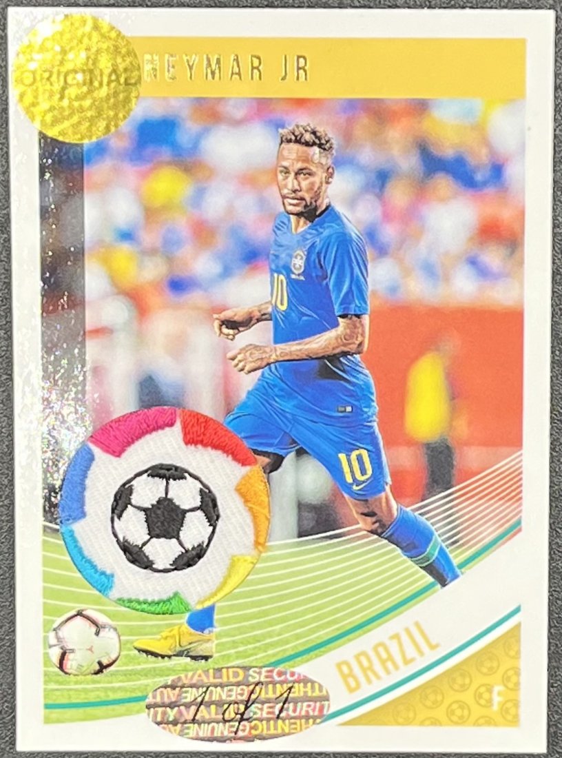 Neymar Jr Card: Neymar Jr patch custom soccer card one of one 1/1