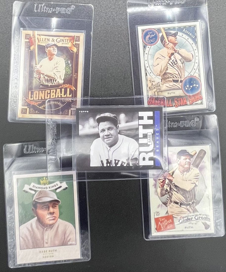 Babe Ruth Baseball Cards Lot: Babe Ruth Baseball Cards Lot