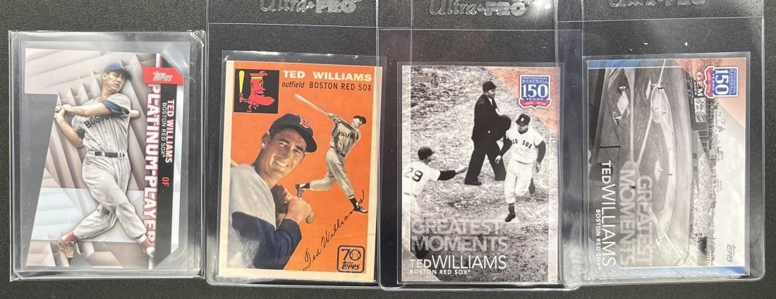 Ted Williams Baseball Cards: Ted Williams Baseball Cards Lot