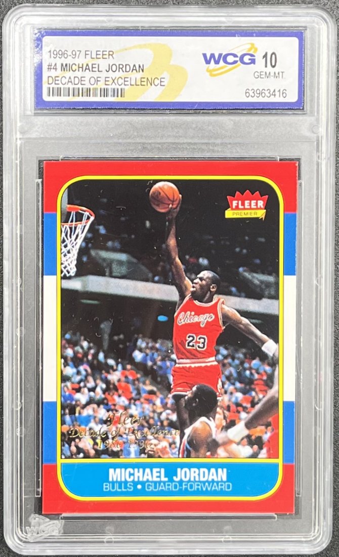 Michael Jordan Card: Michael Jordan Decade Of Excellence mint 10 cards. Any question please send us a message or email us vangoveauction@gmail.com