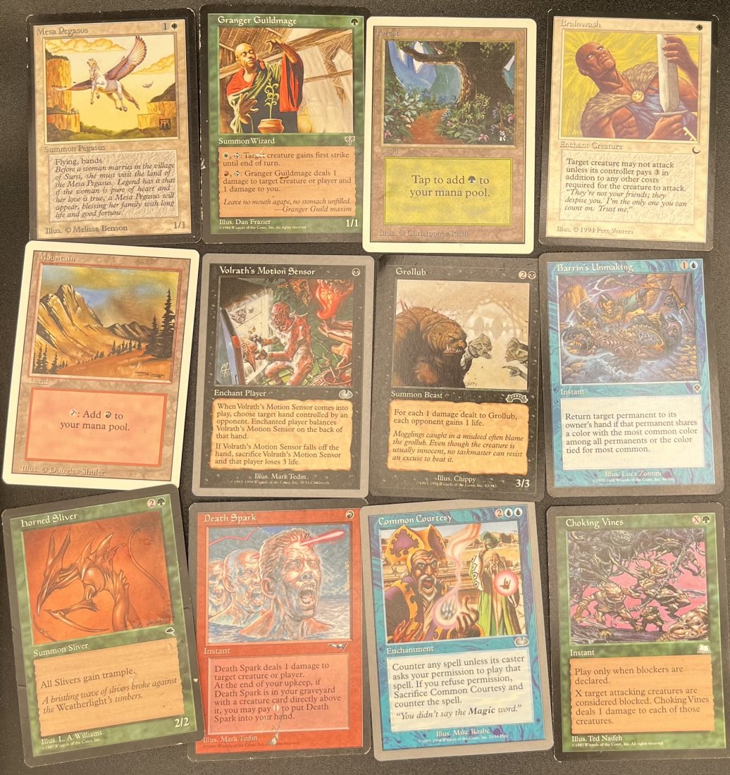Magic The Gathering Cards MTG: 1997 and 1998 Mirage Magic The Gathering MTG Cards Deckmaster