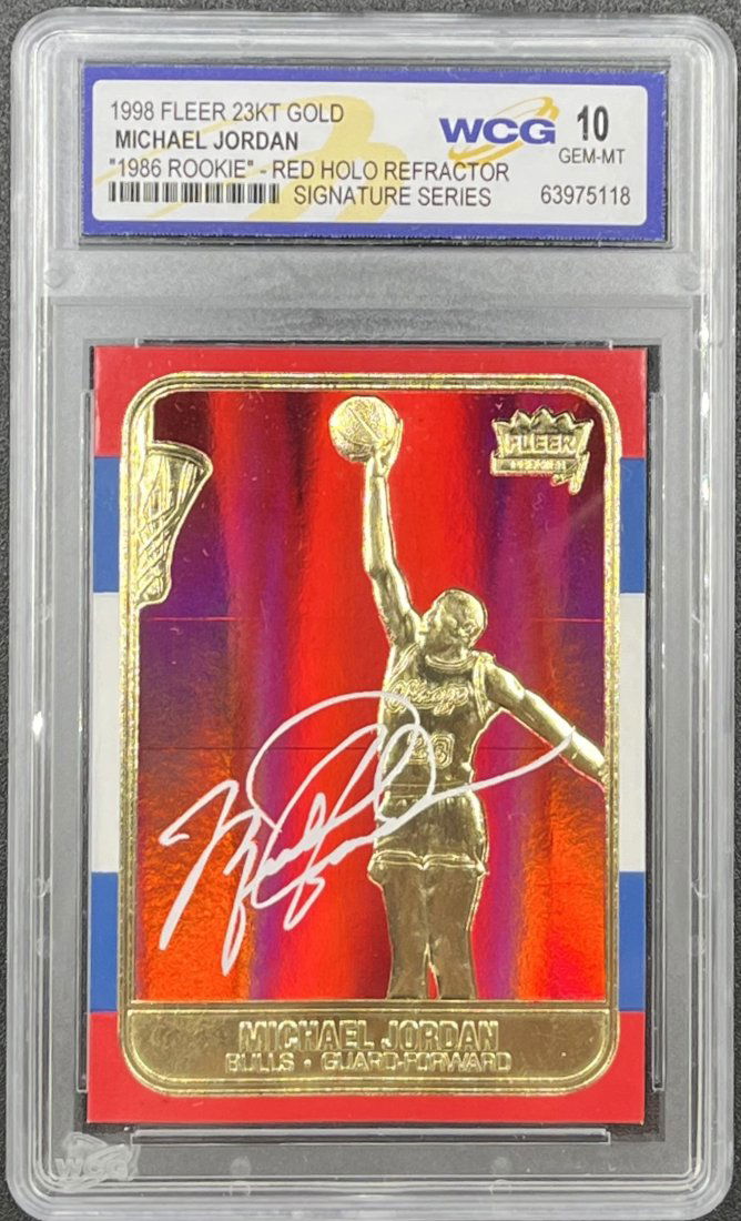 Michael Jordan Holo Refractor Card (1 of 2)