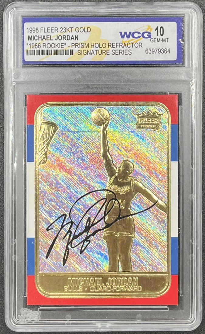 Michael Jordan Prism Holo Refractor Card (1 of 2)