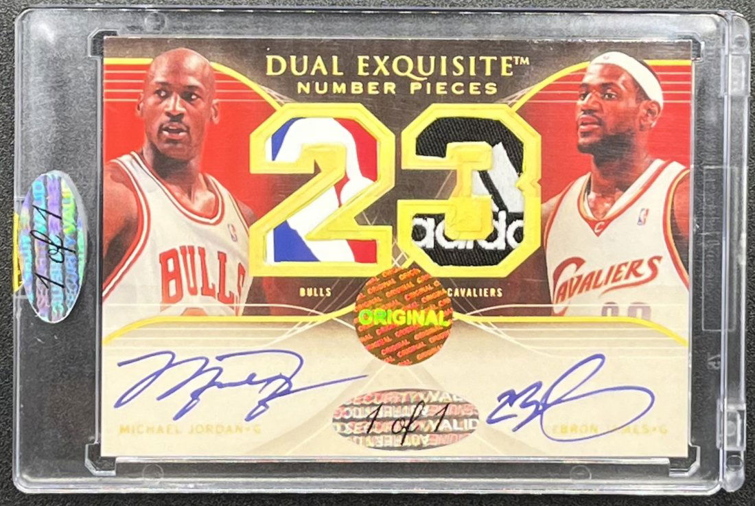 Michael Jordan lebron James Card (1 of 2)