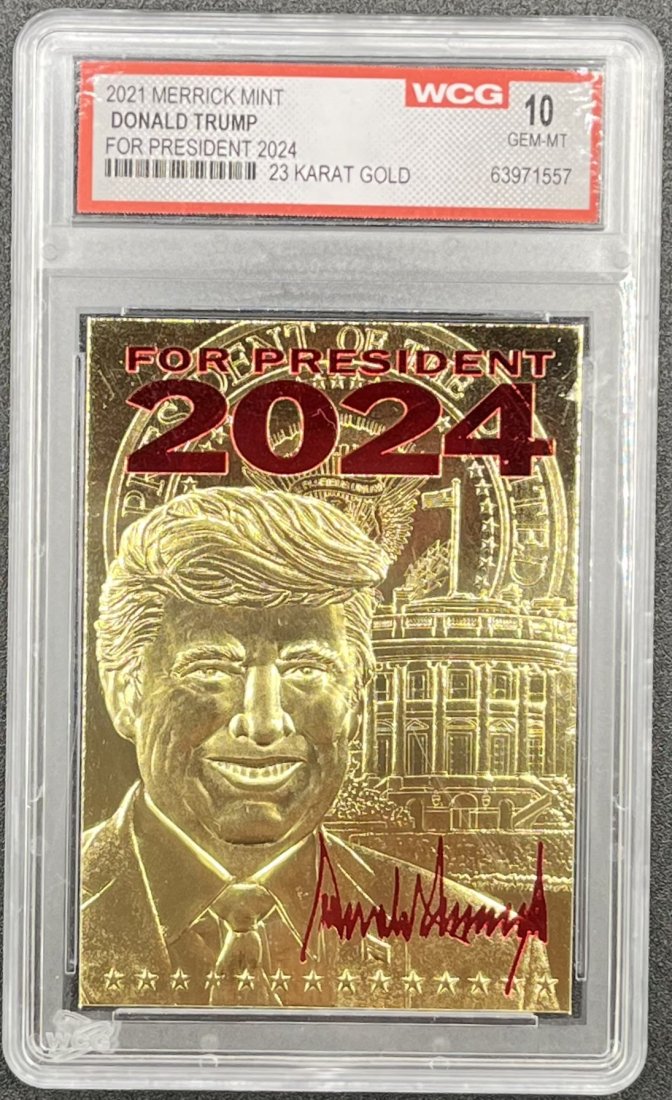 Donald Trump: Donald Trump For President 2024 Card mint 10
