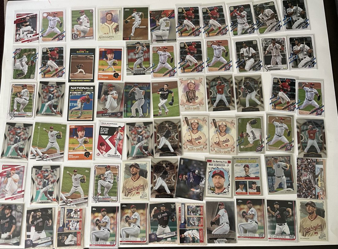 Max Scherzer Baseball Cards (1 of 2)