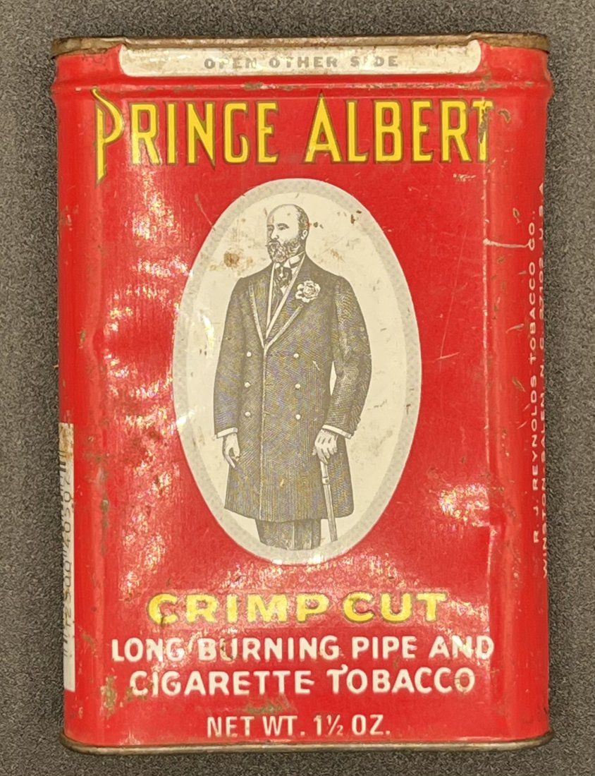 Prince Albert Cigarette Tobacco Tin: Prince Albert Cigarette Tobacco Tin