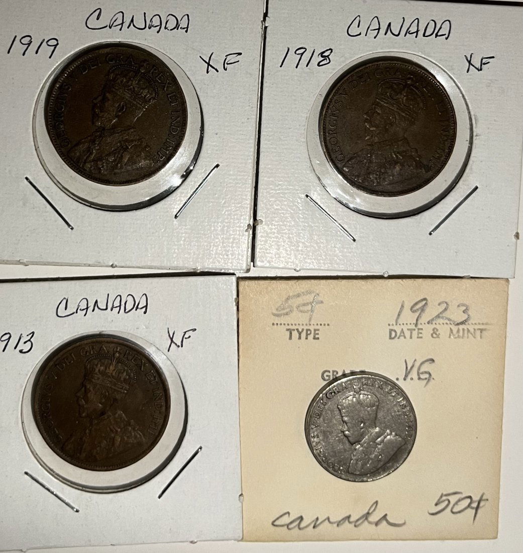 1913 Canada Coins (1 of 2)