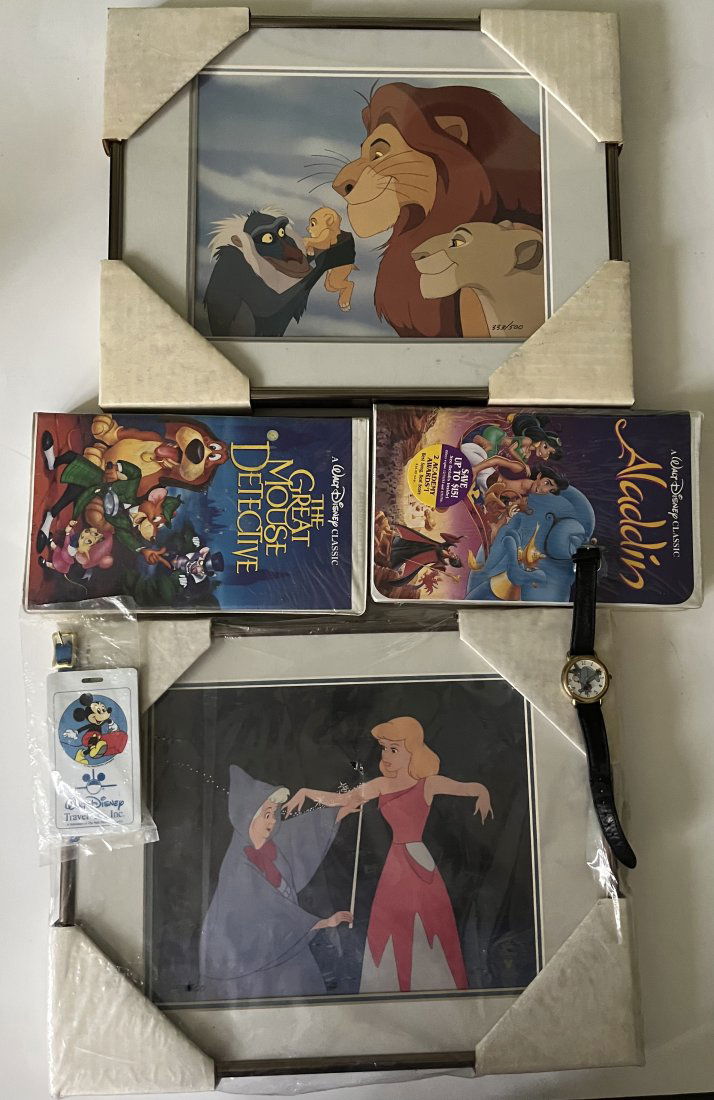 Disney Numbered Lithographs , VHS , Watch , Card COA (1 of 5)