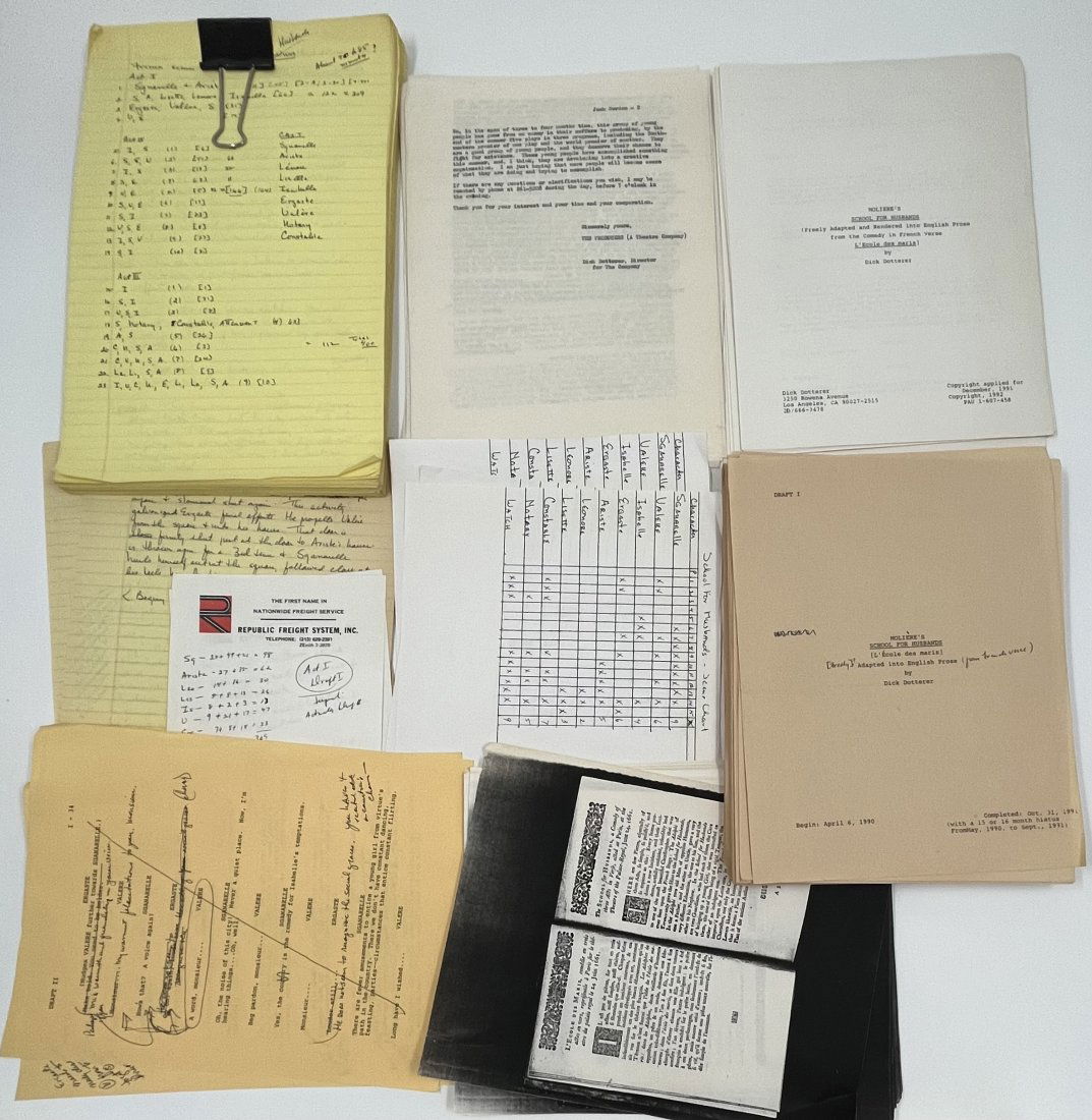 MOLIERE SCHOOL FOR HUSBANDS BY DICK DOTTERER SCRIPTS (1 of 5)