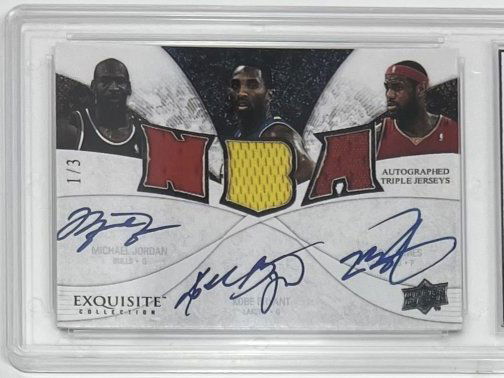Michael Jordan Kobe Bryant And Lebron James Card (1 of 2)