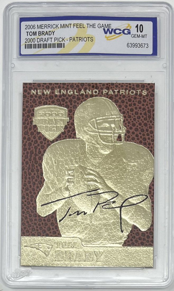 Tom Brady Draft Pick Card (1 of 2)