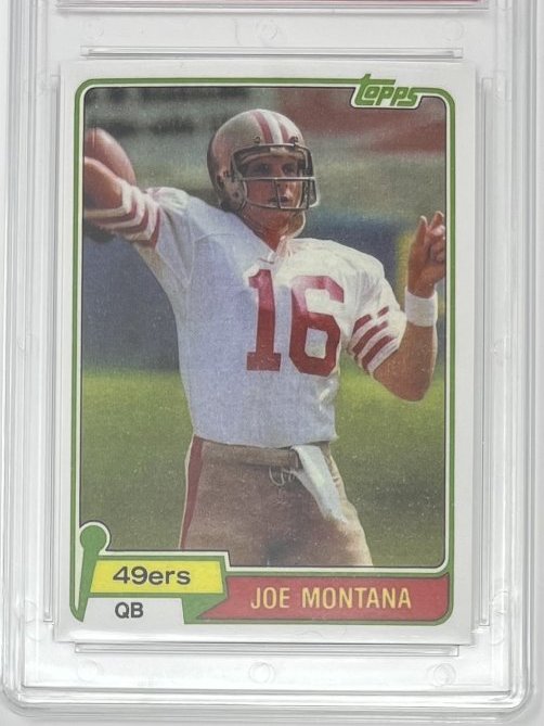 1981 Joe Montana Football Card (1 of 2)