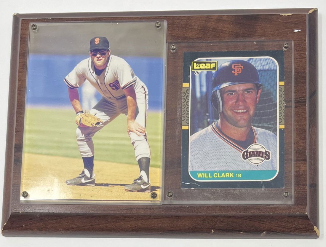 Will Clark Rookie Card And Photo (1 of 1)