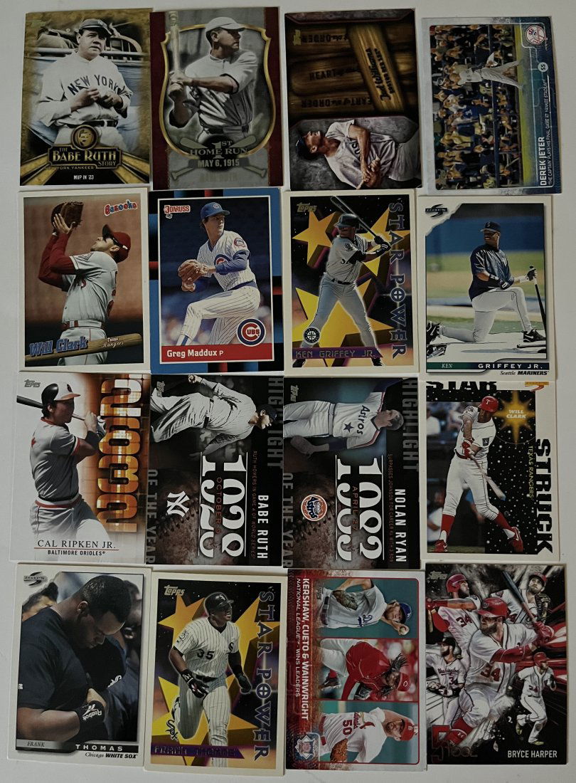 Babe Ruth Nolan Ryan Ted Williams Bryce Harper Derek Jeter Griffey Jr (1 of 1)