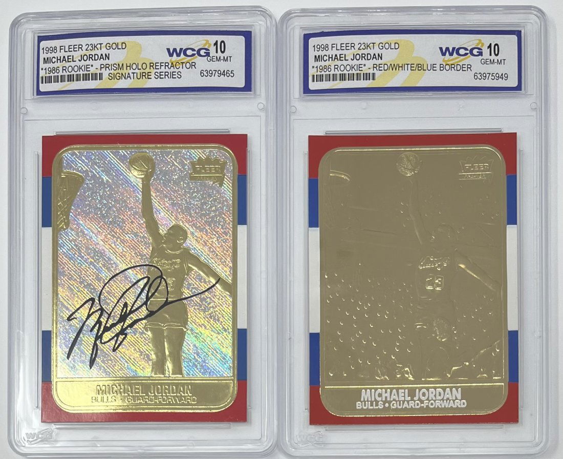 Michael Jordan Holo Refractor Cards (1 of 2)