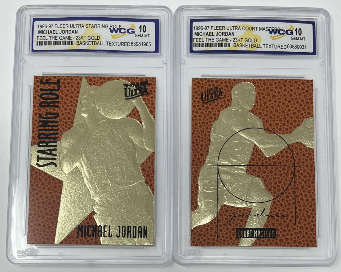 Michael Jordan Feel The Game Basketball Textured Cards