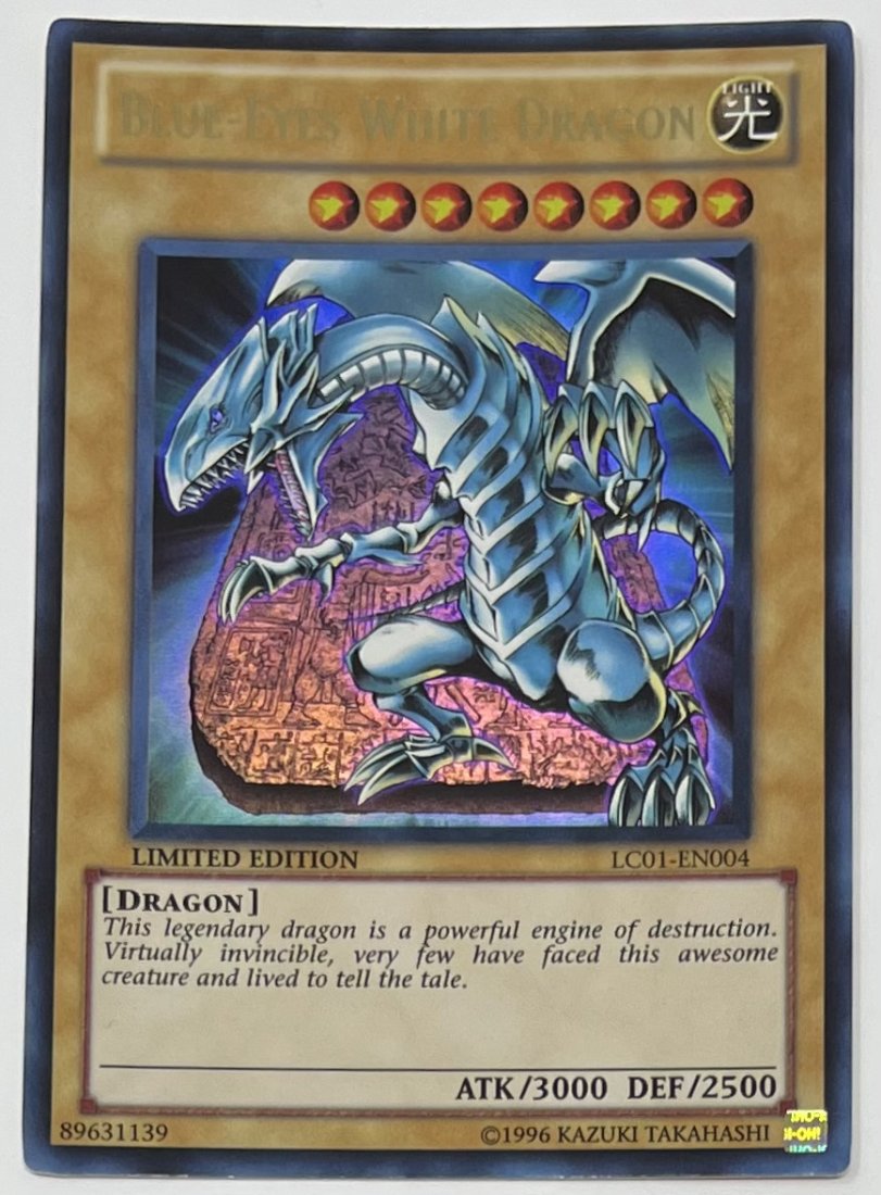 Blue Eyes White Dragon Holo Limited Edition Card: Blue Eyes White Dragon Limited Edition Card