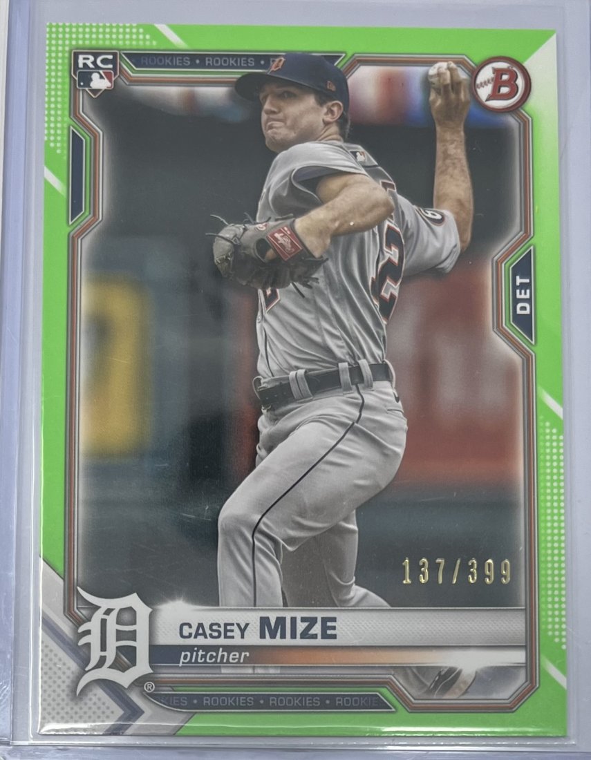 Casey Mize Rookie Numbered Card (1 of 2)