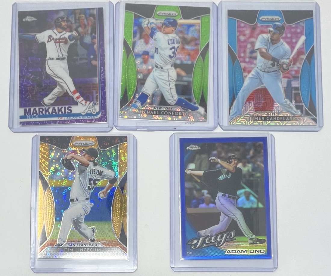Michael Conforto , Nick Markakis, Jeimer Candelario , Tim Lincecum And Adam Lind Numbered Cards (1 of 2)