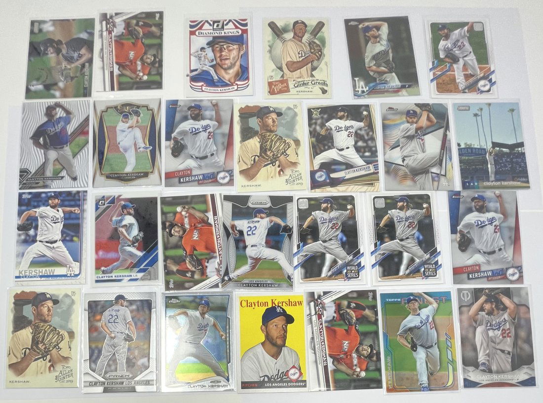 Clayton Kershaw Baseball Cards (1 of 3)