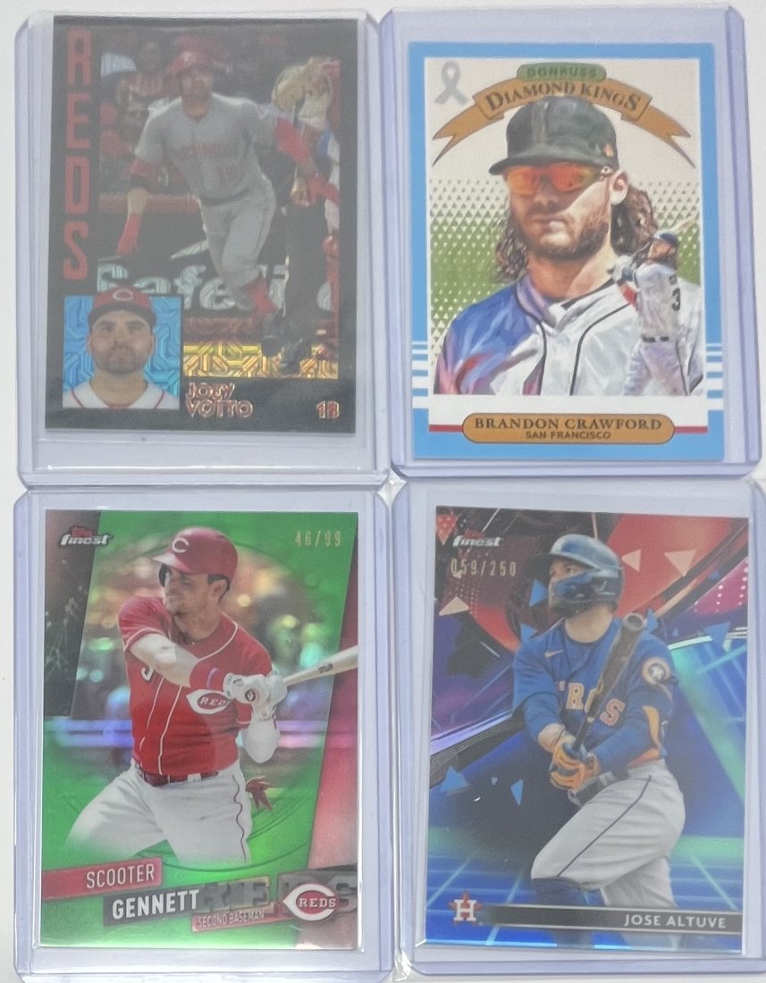 Brandon Crawford Jose Altuve Joey Votto Gennett Scooter Numbered Cards (1 of 2)