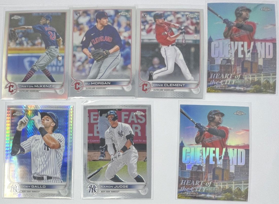 Aaron Judge Jose Ramirez Ernie Clement Cards (1 of 2)