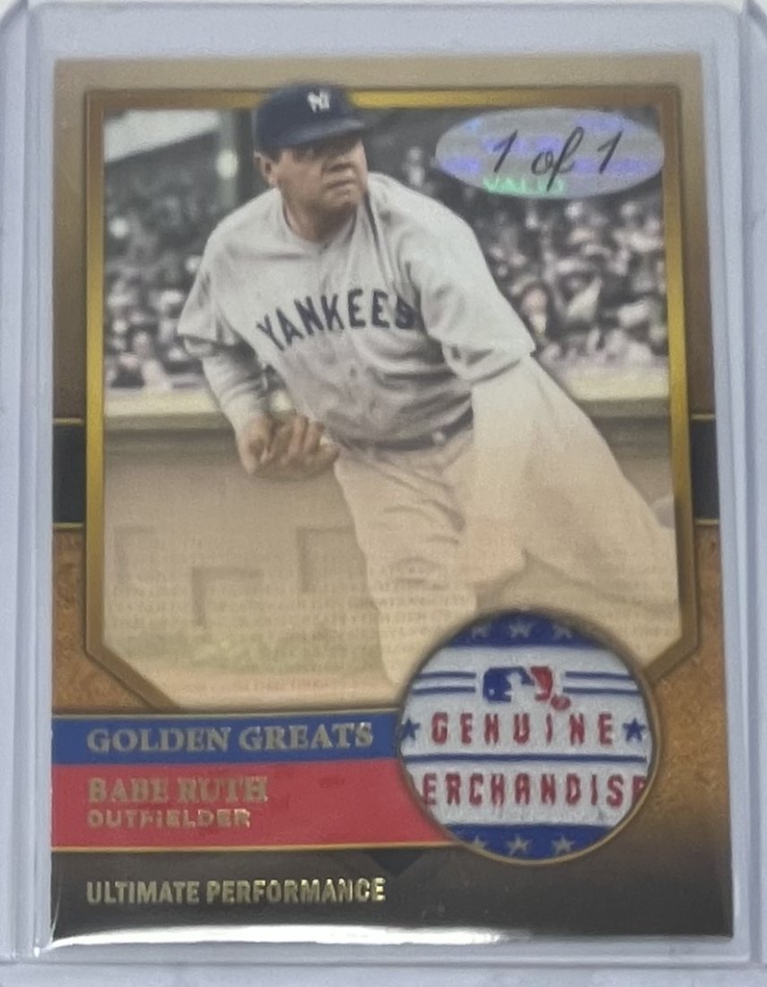 Babe Ruth Patch Card (1 of 2)