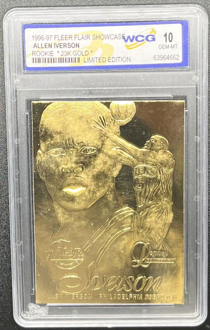 1996 Allen Iverson Rookie Limited Edition Card (1 of 2)