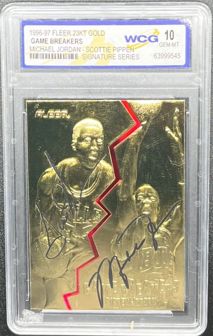 1996 Michael Jordan And Scottie Pippen Signature Series Card (1 of 2)