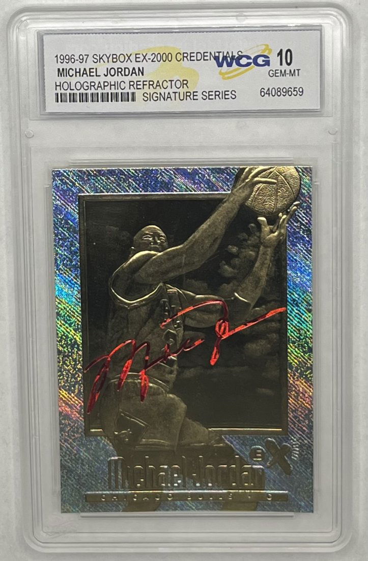 Michael Jordan Holographic Refractor Signature Series Card (1 of 2)