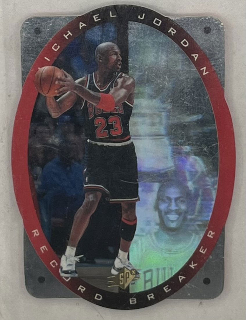1996 Upper Deck Michael Jordan Record Breaker Die Cut Card (1 of 2)
