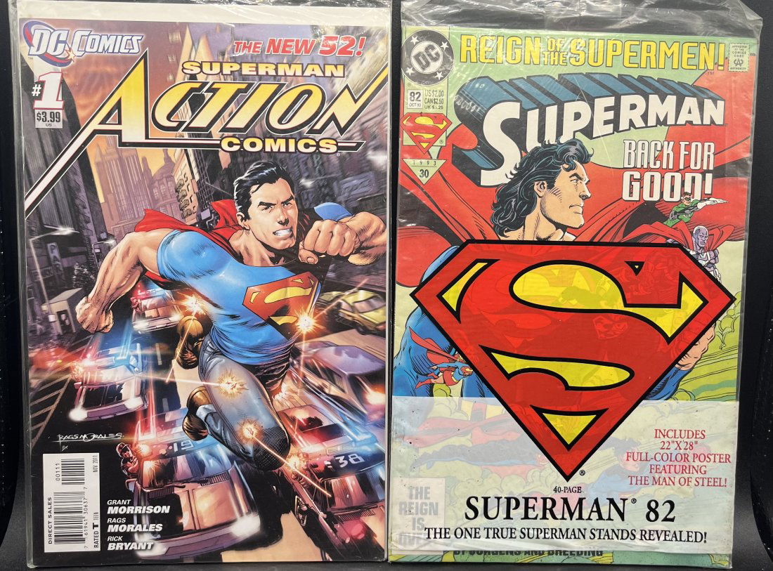 1993 DC Superman Sealed Comic And Superman Action Comics (1 of 1)