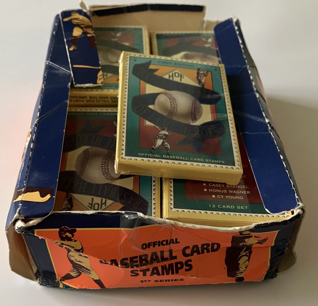 Box 1st Edition HOF Hall of Fame Heroes Baseball Card Stamps Sealed (1 of 3)
