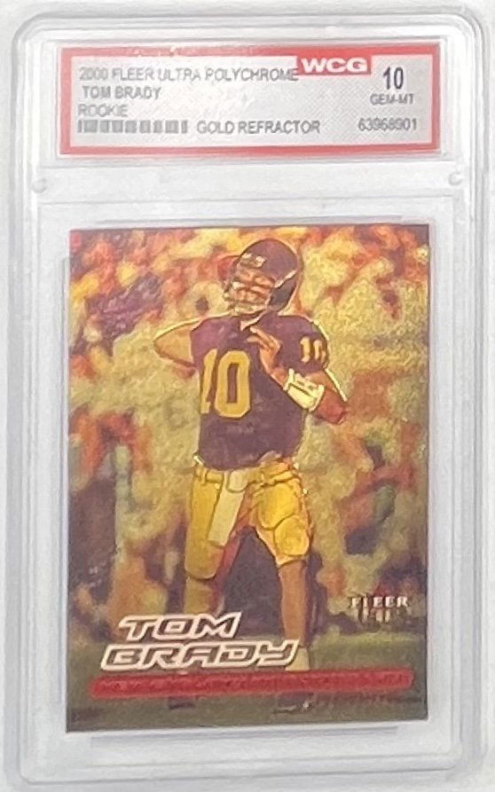 2000 Fleer Ultra Tom Brady Gold Refractor Card (1 of 2)