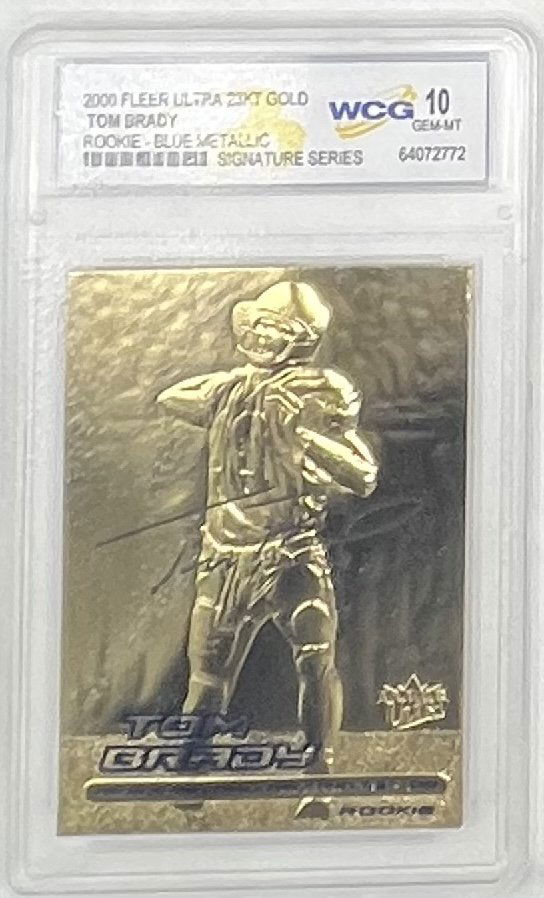 Tom Brady Rookie Metallic Card (1 of 2)