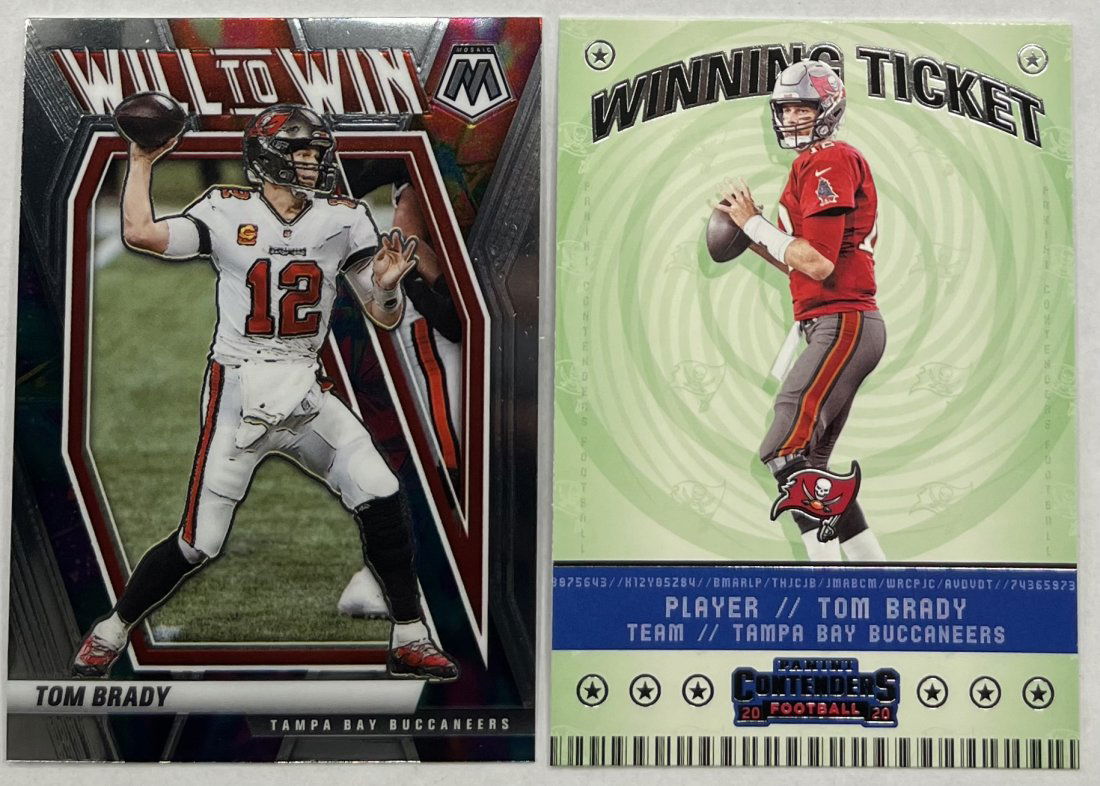 Tom Brady Winning Ticket And Will To Win Cards (1 of 2)
