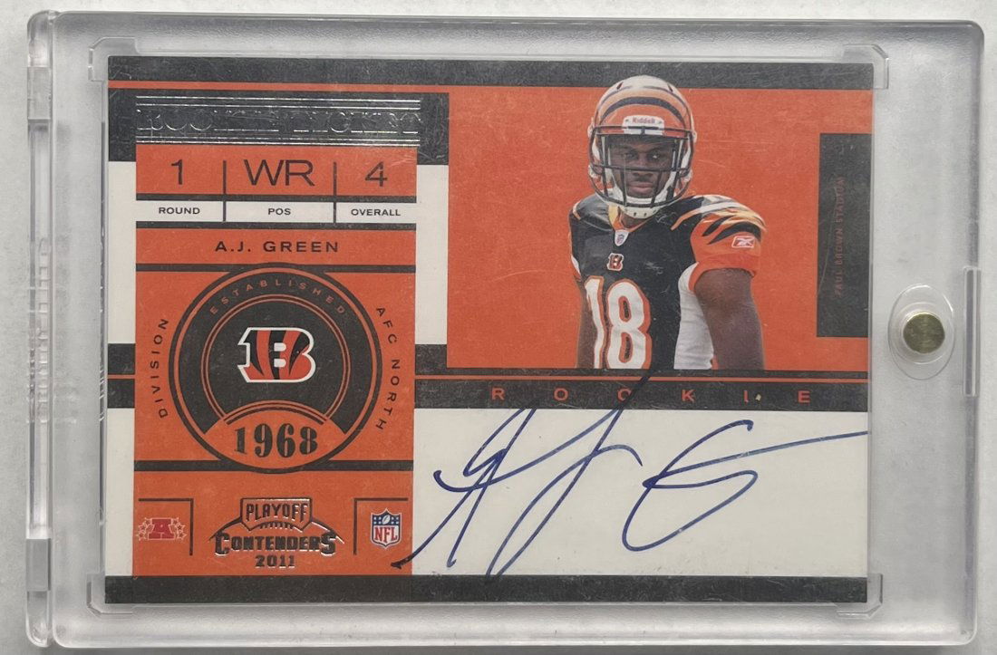 2011 A J Green Autographed Rookie Card (1 of 2)