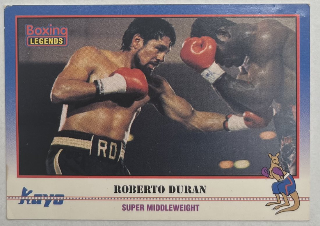 Roberto Duran Boxing Card: 1992 Boxing Legends Roberto Duran Card